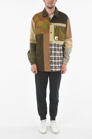 Breast-pocket Snap Button Patchwork Outerwear