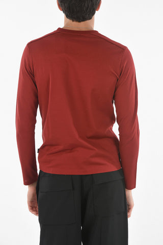 V-neck SLIM FIT MERCERISED Sweater