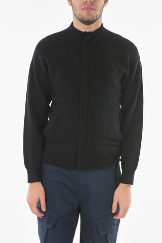 ZZEGNA Hidden Zip Cashmere Blend Cardigan