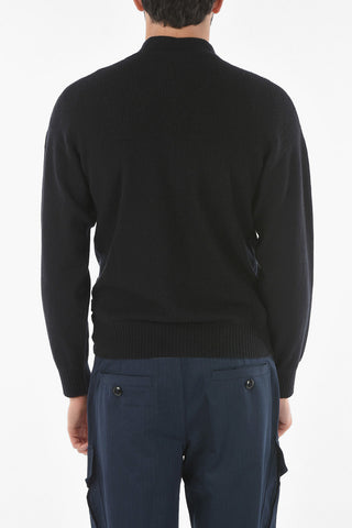 ZZEGNA Hidden Zip Cashmere Blend Cardigan