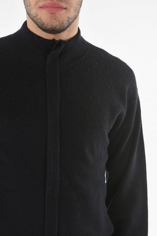 ZZEGNA Hidden Zip Cashmere Blend Cardigan