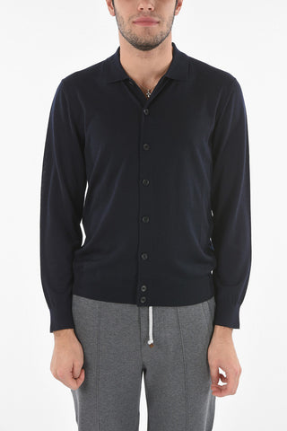 ZZEGNA Polo Neck Wool Sweater
