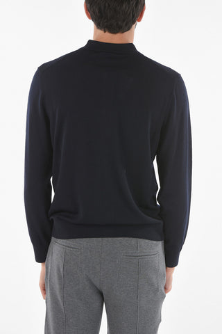 ZZEGNA Polo Neck Wool Sweater
