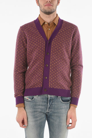 Monogram Two-Tone Jacquard Cardigan