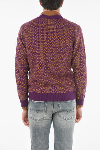 Monogram Two-Tone Jacquard Cardigan
