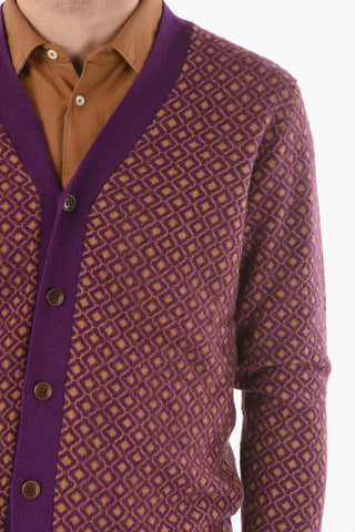 Monogram Two-Tone Jacquard Cardigan