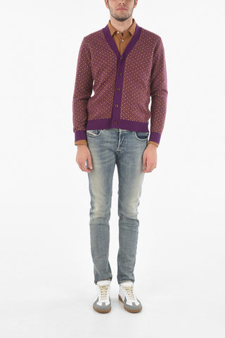 Monogram Two-Tone Jacquard Cardigan