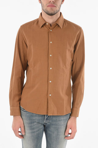 Flanell Shirt with Spread Collar