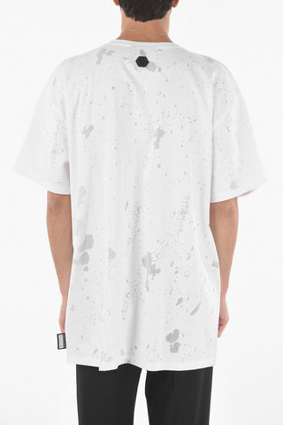 HOMME EST.1978 Logoed Destroyed Cotton Oversized T-Shirt