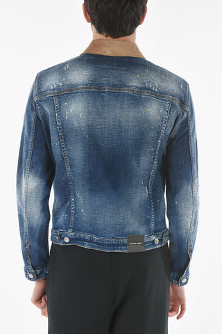 Houndstooth Pocket Saharan Denim Jacket
