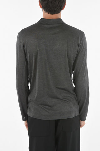 Silk Long Sleeved Polo