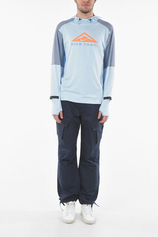 Contrasting Printed Lightweight DRI-FIT Hoodie
