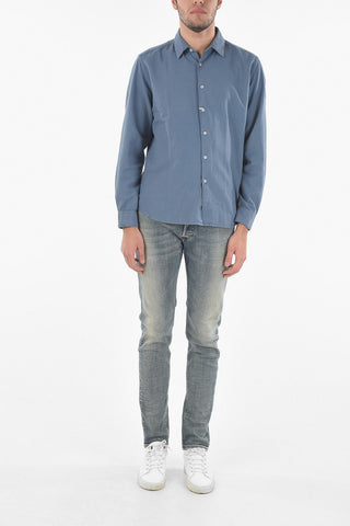 Flanell Shirt with Spread Collar