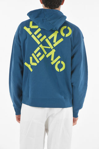 SPORT Felpa Oversized KENZO CROSS in Cotone con Cappuccio