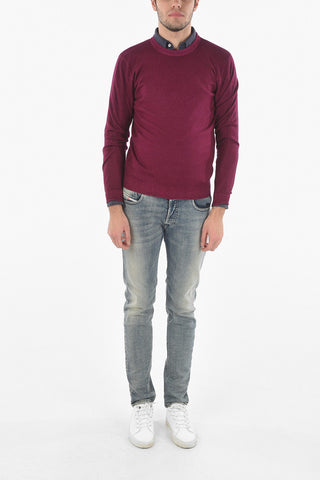 Extrafine Virgin Wool Crewneck Sweater 