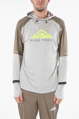 Contrasting Printed Lightweight DRI-FIT Hoodie