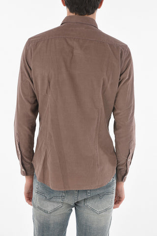 Ribbed Velvet Shirt