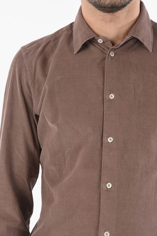 Ribbed Velvet Shirt