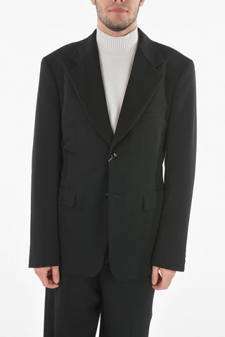 HOMME PLUS Center Vent Wool 2-Buttons Blazer