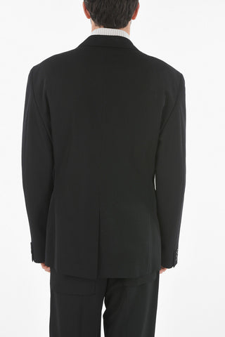 HOMME PLUS Center Vent Wool 2-Buttons Blazer