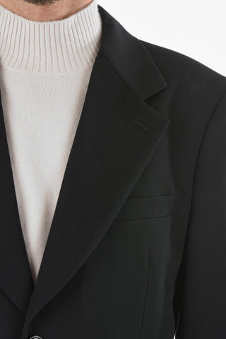 HOMME PLUS Center Vent Wool 2-Buttons Blazer