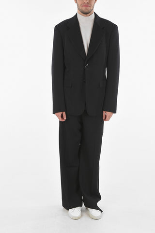 HOMME PLUS Center Vent Wool 2-Buttons Blazer