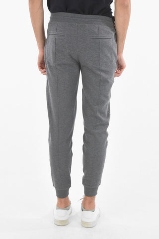 Joggers in Misto Cotone con Tasche a Filo