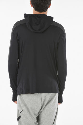 Felpa Leggera DRI-FIT con Cappuccio e Stampa a Contrasto