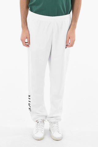 Joggers a Tinta Unita con Logo Ricamato