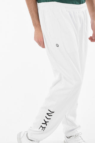 Joggers a Tinta Unita con Logo Ricamato