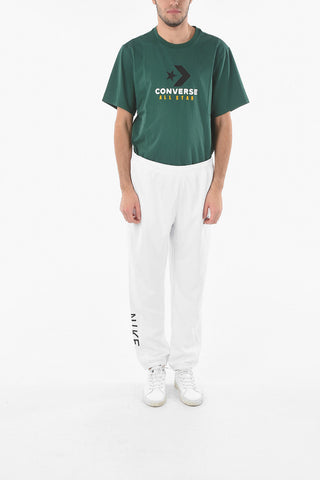Joggers a Tinta Unita con Logo Ricamato