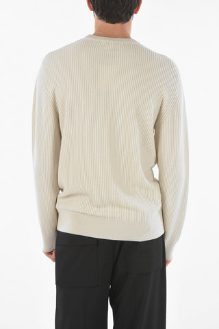 Ribbed Wool Crewneck Sweater