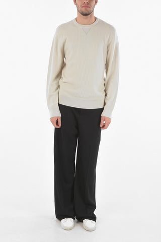 Ribbed Wool Crewneck Sweater