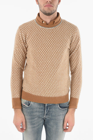 Maglia Girocollo Fantasia Chevron