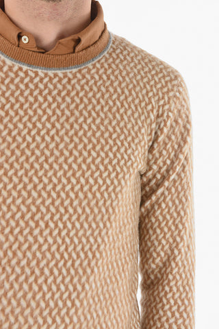 Maglia Girocollo Fantasia Chevron