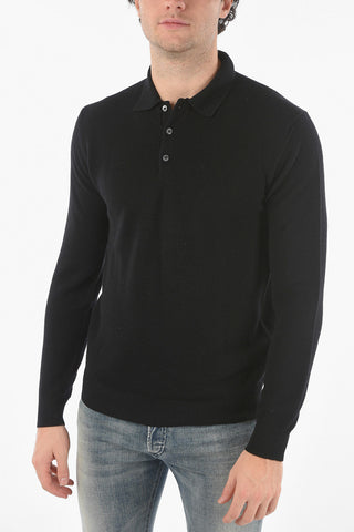Maglia Punto Ondina con Collo a Polo