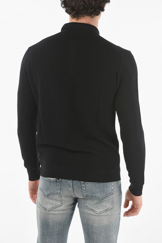 Maglia Punto Ondina con Collo a Polo