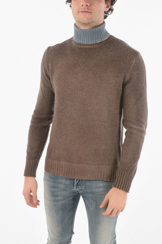 Two Tone Turtleneck Sweater