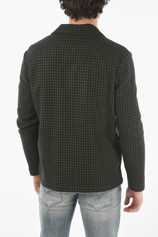 Vichy Checked Virgin Wool and Cashmere Saharan Blazer