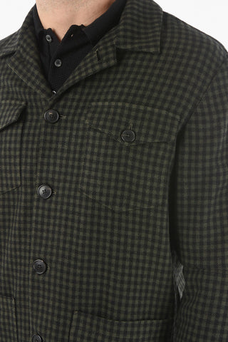 Vichy Checked Virgin Wool and Cashmere Saharan Blazer