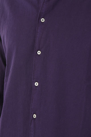 Flannelette Cotton Shirt with Classic Collar