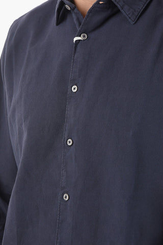 Flannelette Cotton Shirt with Classic Collar