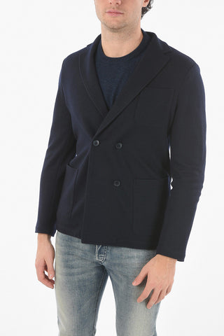 Notch Lapel Virgin Wool BIAGIO Double Breasted Blazer