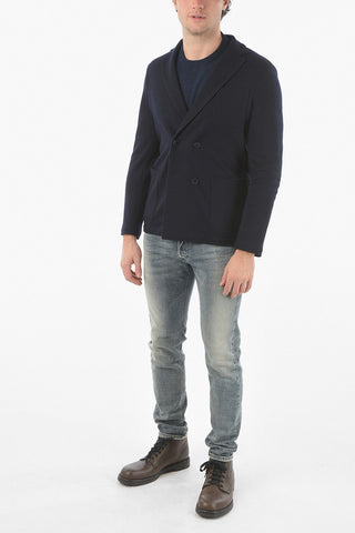 Notch Lapel Virgin Wool BIAGIO Double Breasted Blazer