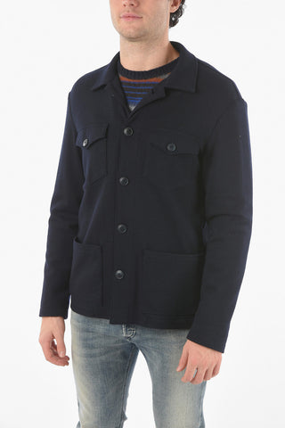 Solid Color Virgin Wool Derby Blazer