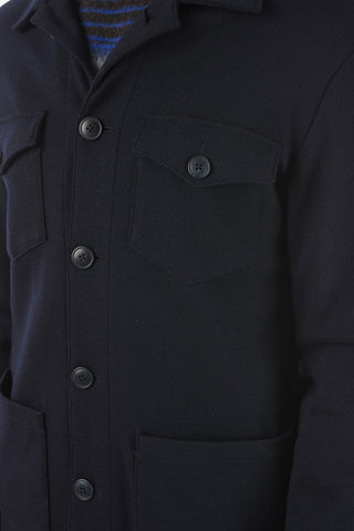 Solid Color Virgin Wool Derby Blazer