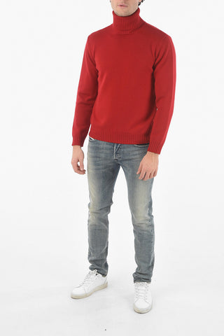 Virgin Wool Turtle-neck Sweater