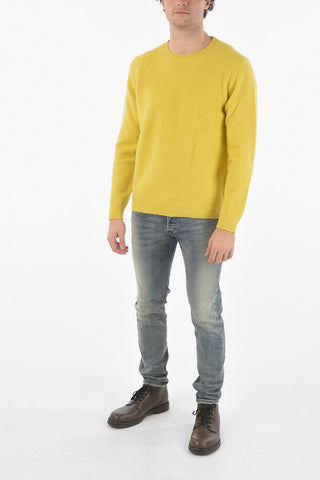 Maglia Girocollo con Dettagli Distressed