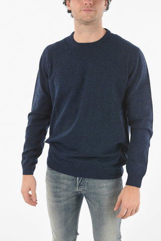 Crewneck Virgin Wool Sweater with Patches