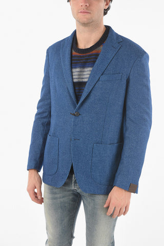 Blazer 2 Bottoni TITO con Revrs Classico e Tasche a Toppa